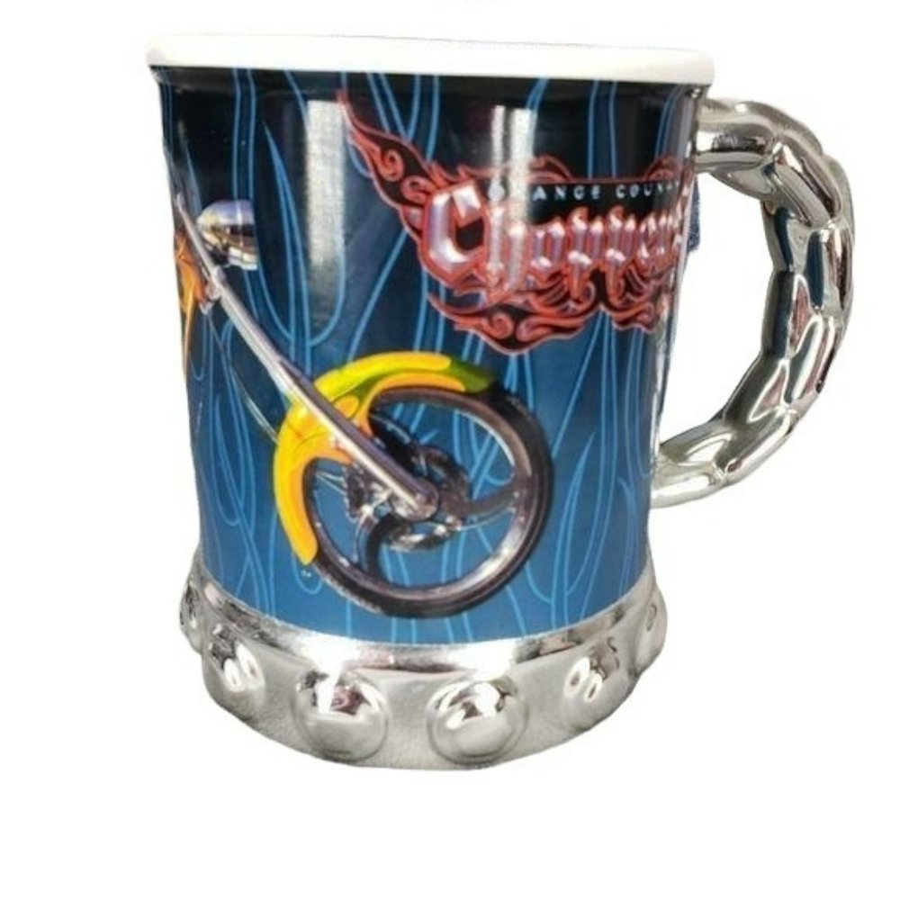 2004 Orange‎ County Choppers Motorcycle Hog Bike Ceramic Coffee Drink Mug Cup